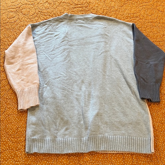 Colorblock Open Front Cardigan - Picture 3 of 6